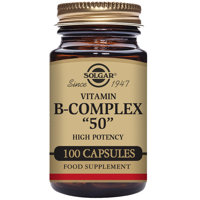 Solgar Vitamin B-Complex ''50'' High Potency Vegetable Capsules
