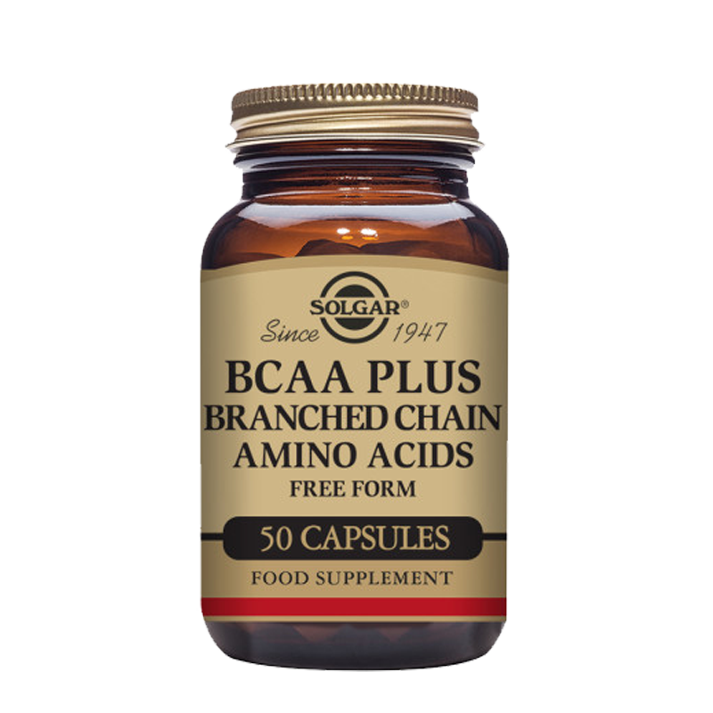 Solgar BCAA Plus Vegetable Capsules - Pack of 50