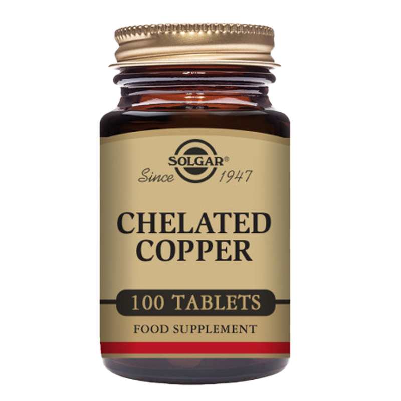 Solgar Chelated Copper Tablets - Pack of 100