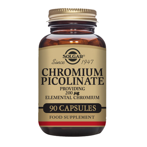 Solgar Chromium Picolinate 200 mcg Vegetable Capsules - Pack of 90