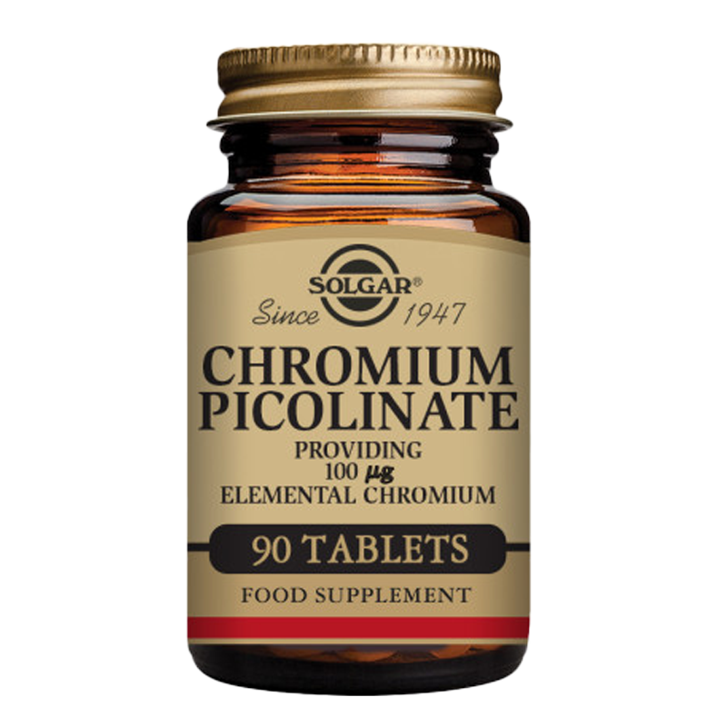 Solgar Chromium Picolinate 100 mcg Tablets - Pack of 90