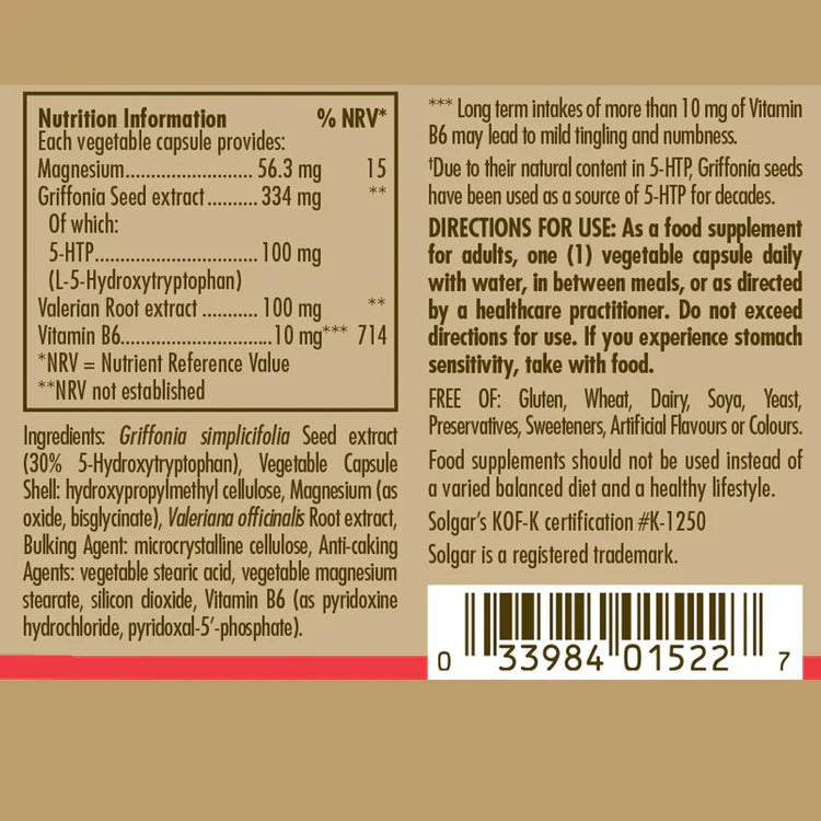 Solgar Griffonia 5-HTP Complex