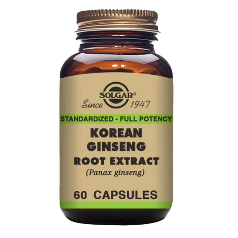 Solgar Korean Ginseng Root Extract Vegetable Capsules - Pack of 60