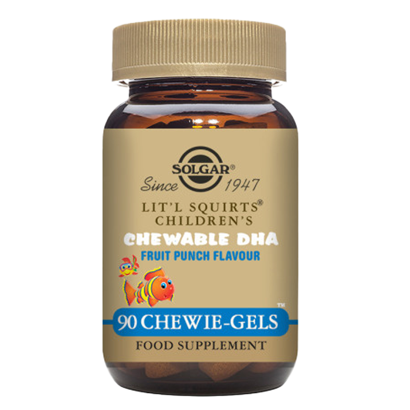 Solgar Lit'l Squirts Children's Chewable DHA Chewie Gels - Pack of 90