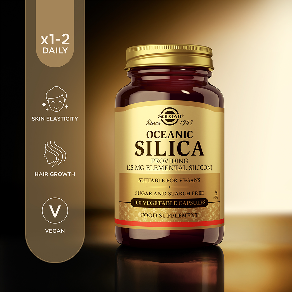 Solgar Oceanic Silica 25 mg Vegetable Capsules - Pack of 50
