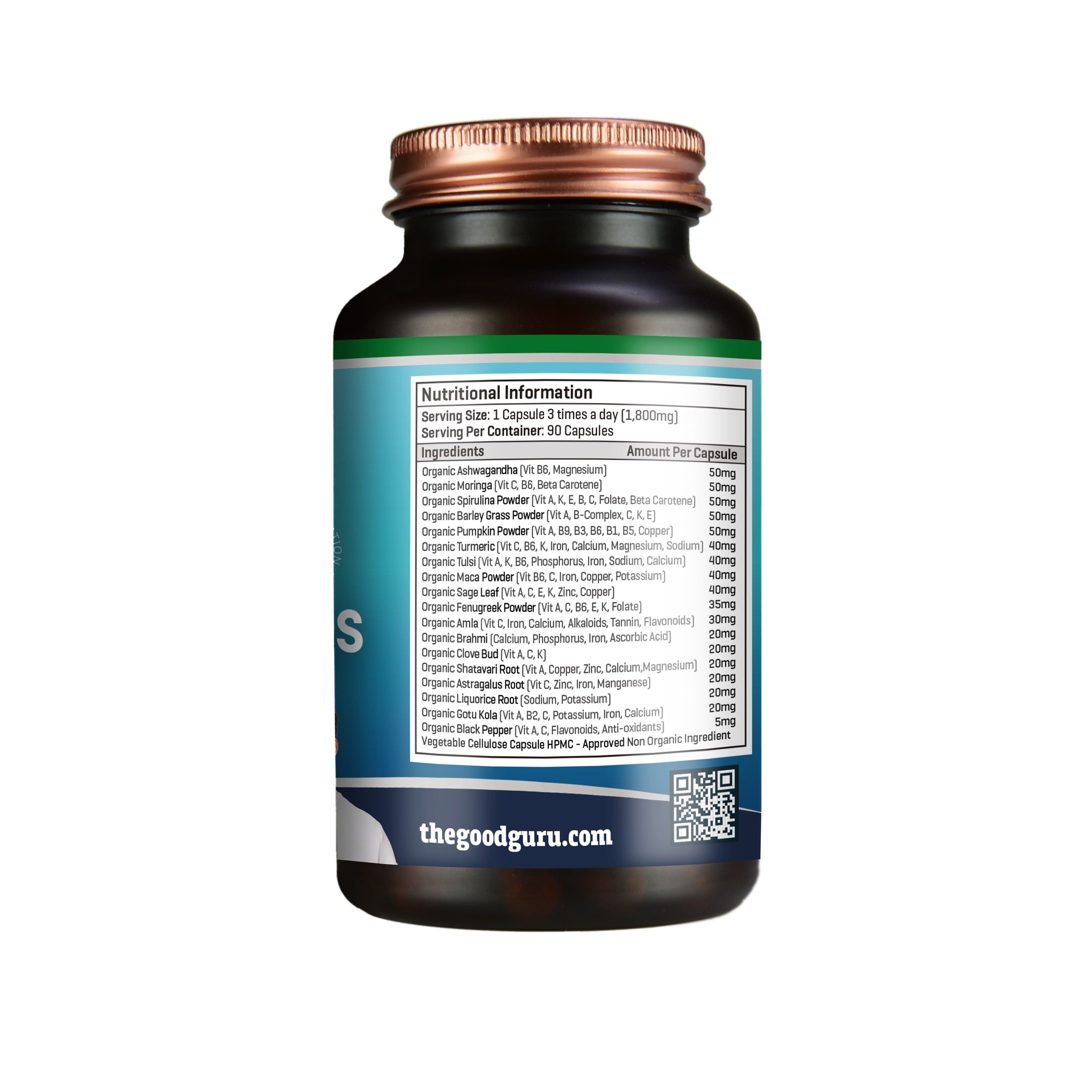 The Good Guru Mens Organic MultiVitamin