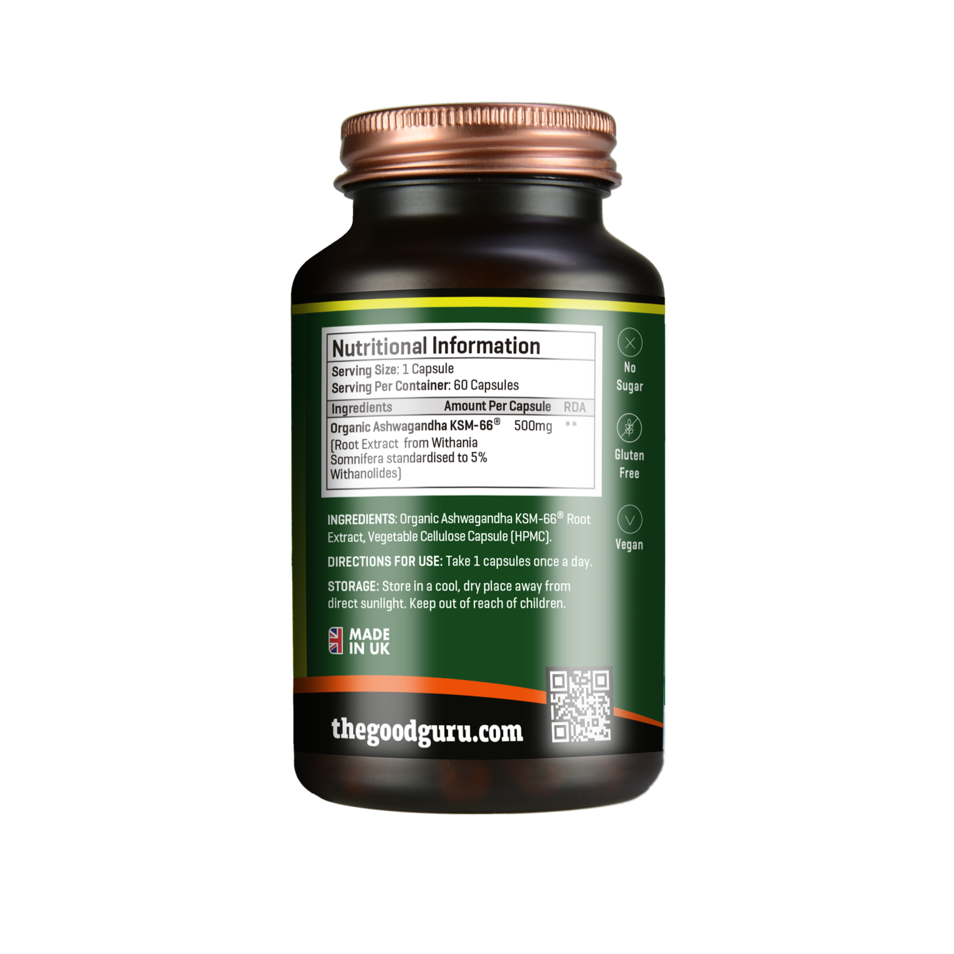 The Good Guru Organic Ashwagandha KSM-66®
