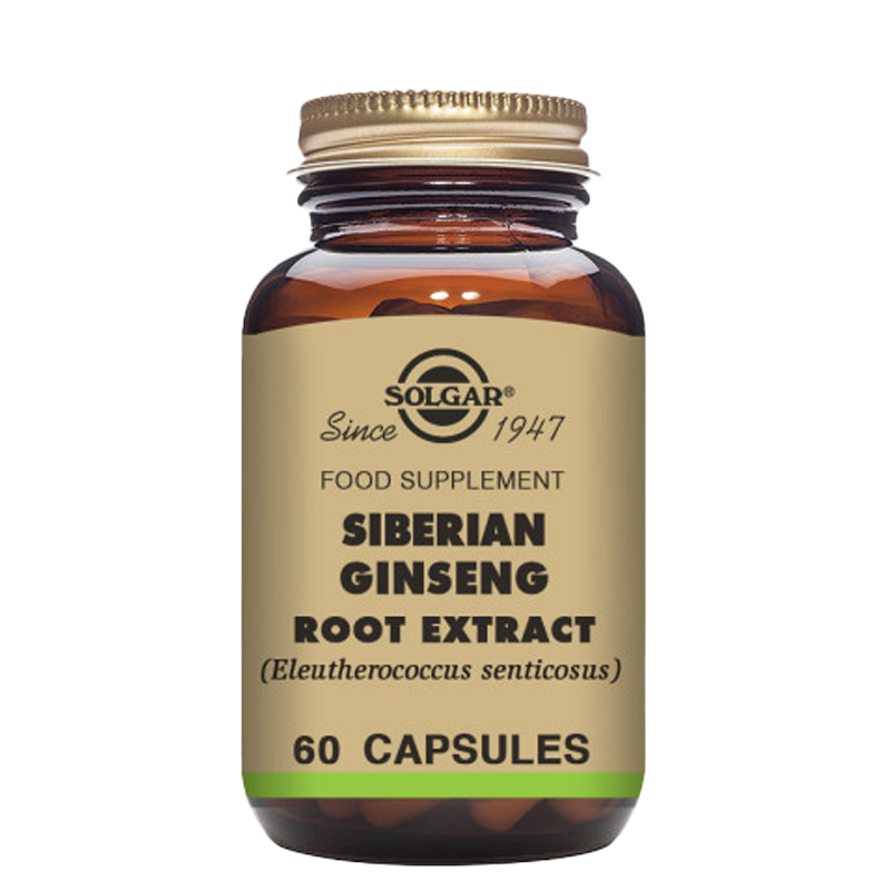 Solgar Siberian Ginseng Root Extract Vegetable Capsules - Pack of 60