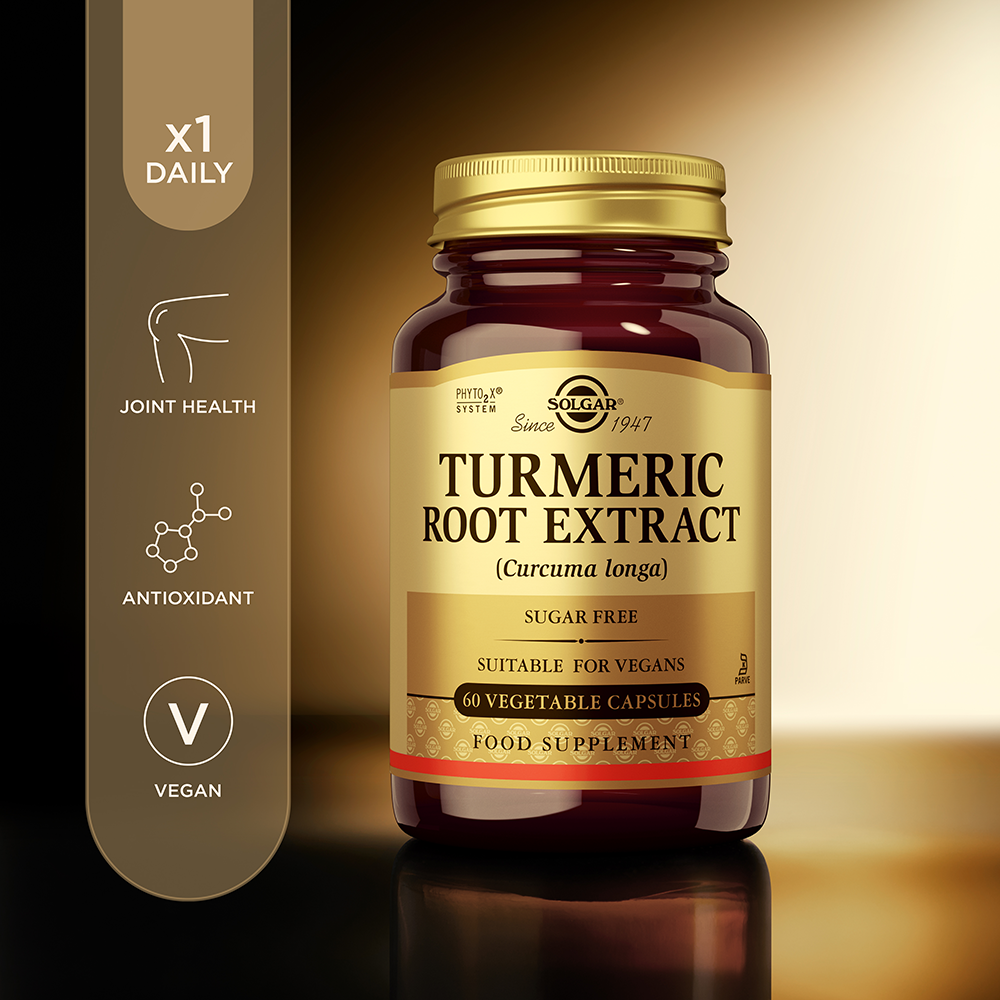 Solgar Turmeric Root Extract Vegetable Capsules - Pack of 60