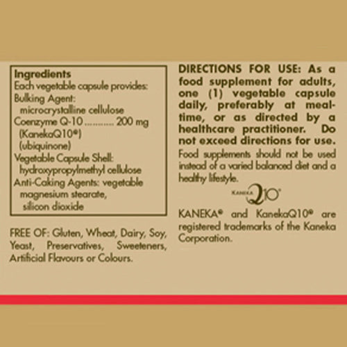 Solgar CoQ-10 200 mg Vegetable Capsules - Pack of 30