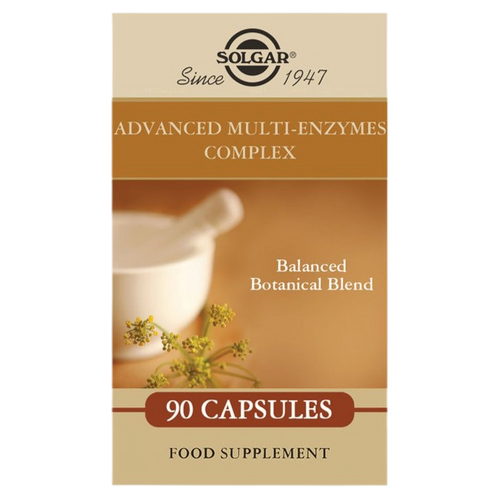 Solgar Advanced Multi-Enzyme Complex Vegetable Capsules - Pack of 90