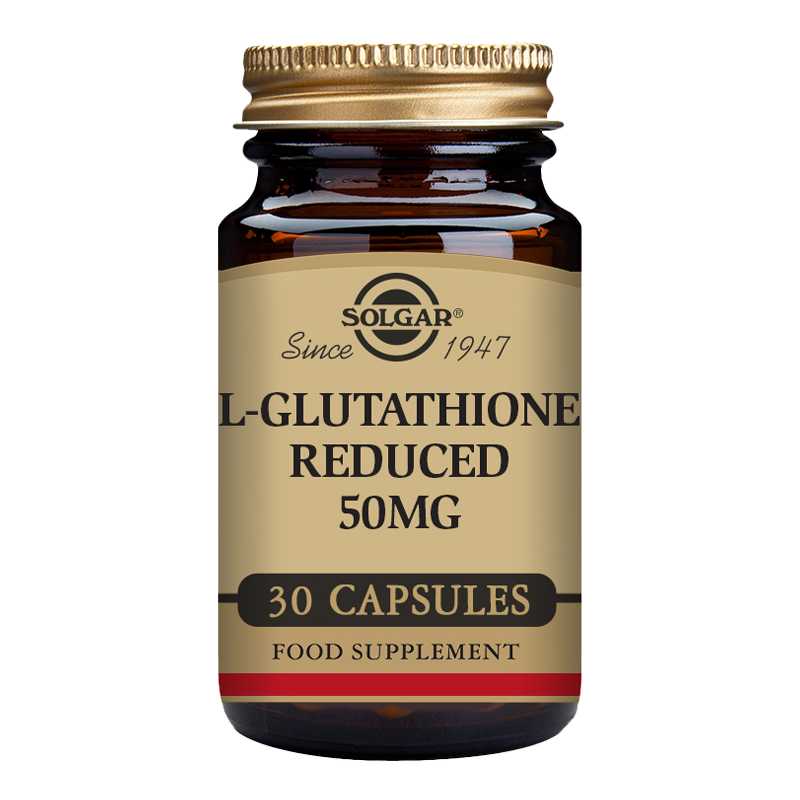 Solgar L-Glutathione Reduced 50 mg Vegetable Capsules - Pack of 30