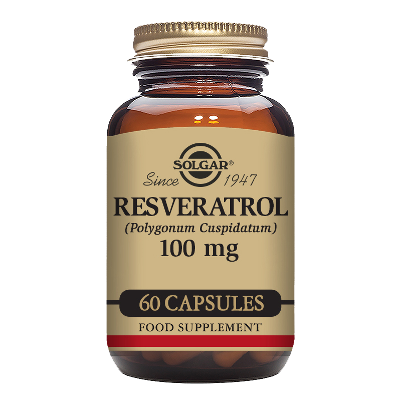 Solgar Resveratrol 100 mg Vegetable Capsules - Pack of 60