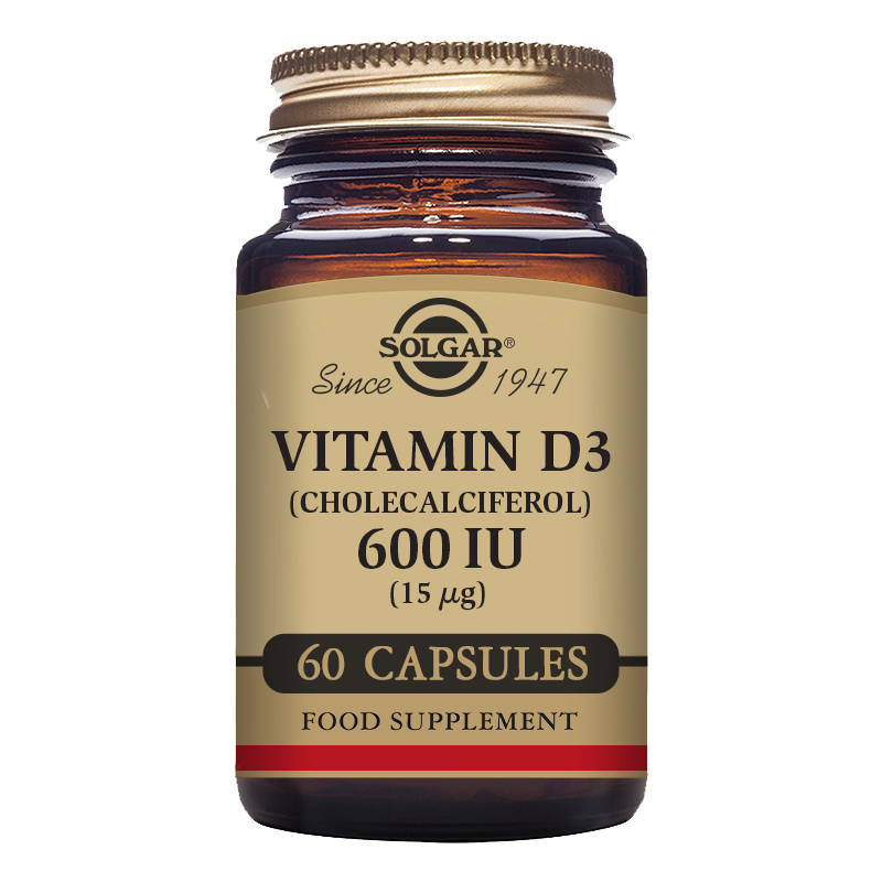 Solgar Vitamin D3 (Cholecalciferol) 600 IU Vegetable Capsules