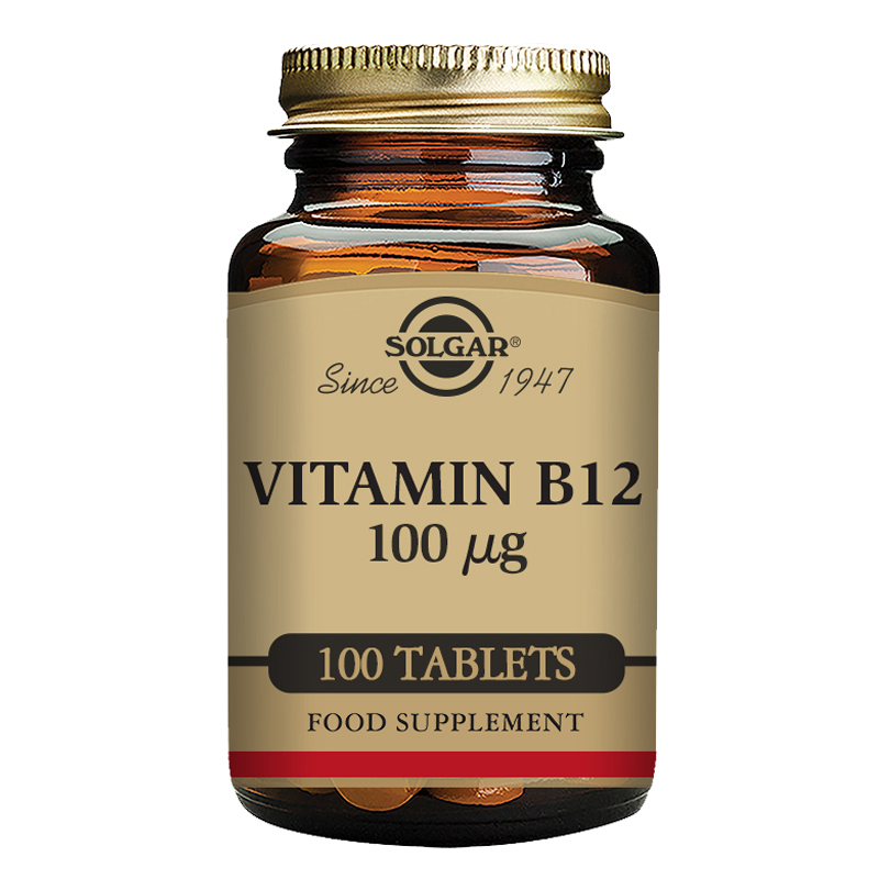 Solgar Vitamin B12 100 mcg Tablets - Pack of 100