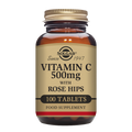 Solgar Vitamin C 500 mg with Rose Hips Tablets - Pack of 100
