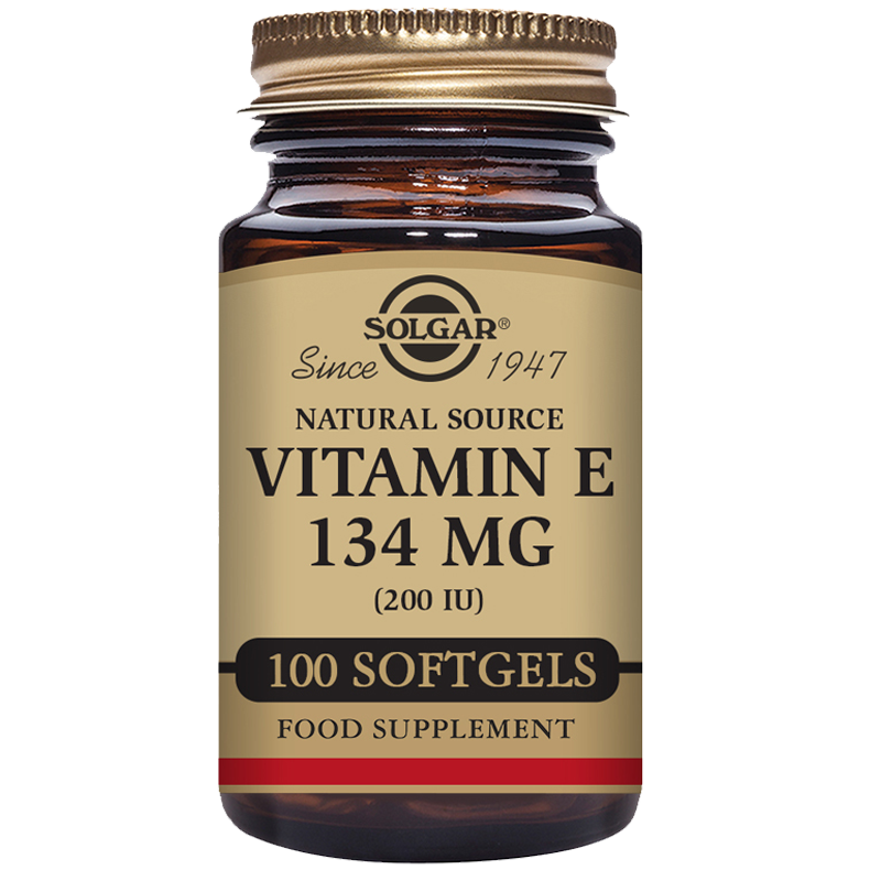 Solgar Natural Source Vitamin E 134 mg (200 IU) Vegetable Softgels