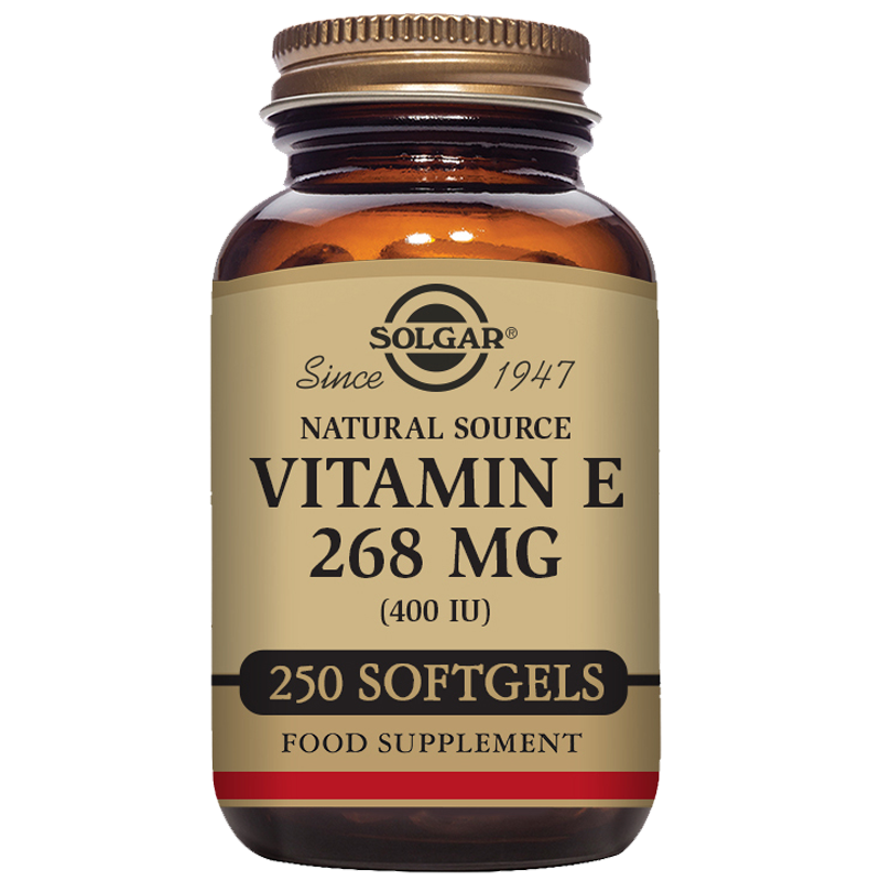 Solgar Natural Source Vitamin E 268 mg (400 IU) Softgels