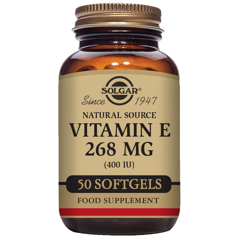 Solgar Natural Source Vitamin E 268 mg (400 IU) Softgels