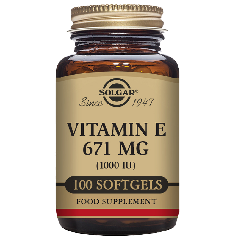 Solgar Natural Source Vitamin E 671 mg (1000 IU) Softgels
