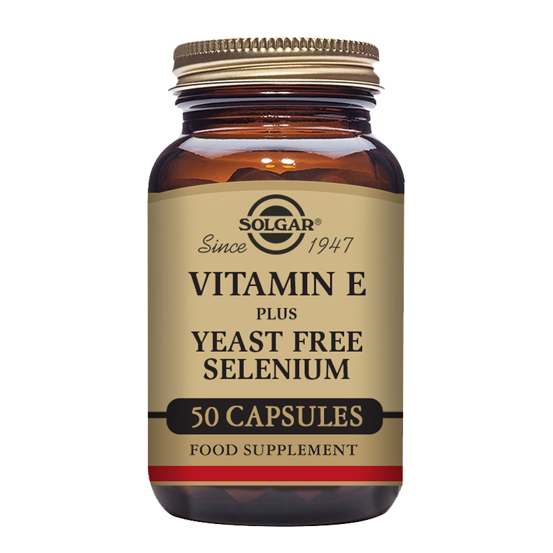 Solgar Vitamin E with Yeast Free Selenium Vegetable Capsules