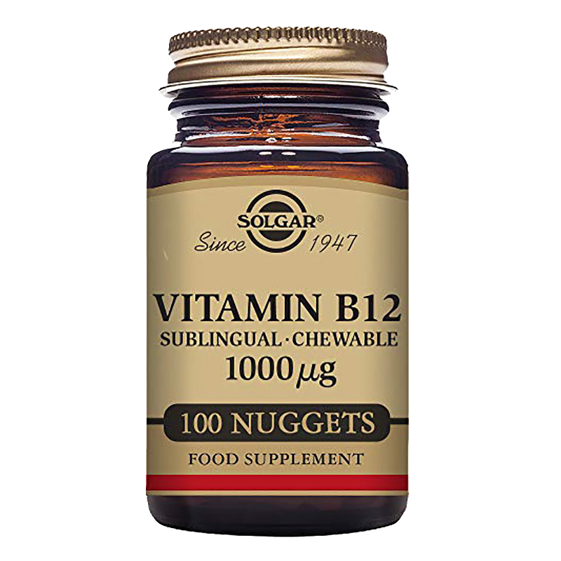 Solgar Vitamin B12 1000 mcg Sublingual - Chewable Nuggets
