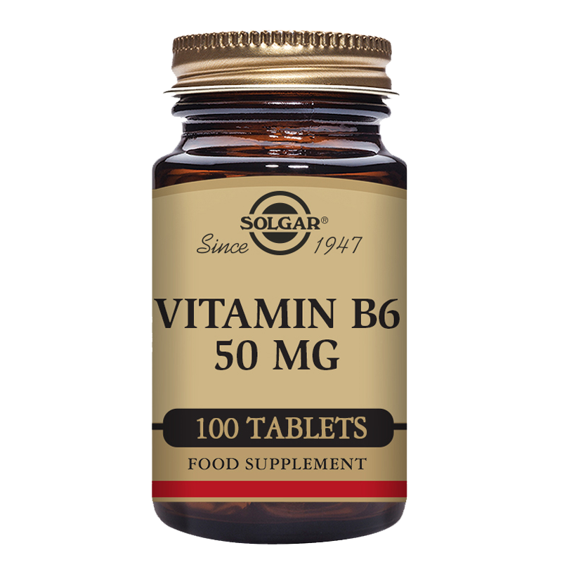 Solgar Vitamin B6 50 mg Tablets - Pack of 100